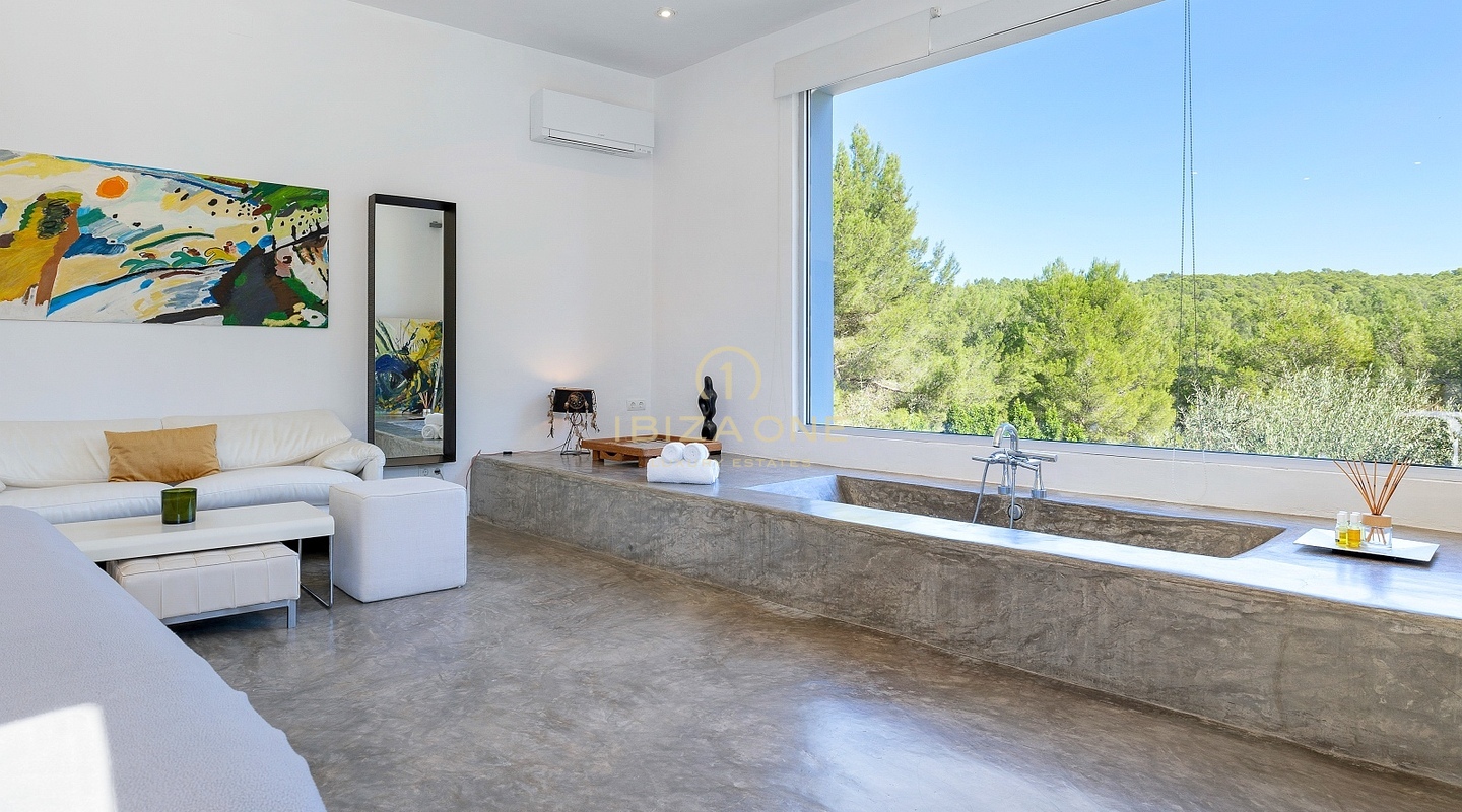 Exclusive Luxury Designer Villa for sale with Private Tennis Court, Huge outdoor pool and indoor pool, Ibiza - Exclusive Luxury Designer Villa for rent with Private Tennis Court, Huge outdoor pool and indoor pool, Ibiza