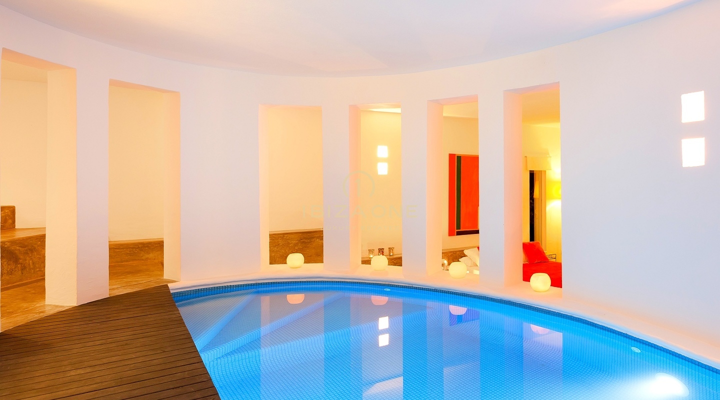 Exclusive Luxury Designer Villa for sale with Private Tennis Court, Huge outdoor pool and indoor pool, Ibiza - Exclusive Luxury Designer Villa for rent with Private Tennis Court, Huge outdoor pool and indoor pool, Ibiza