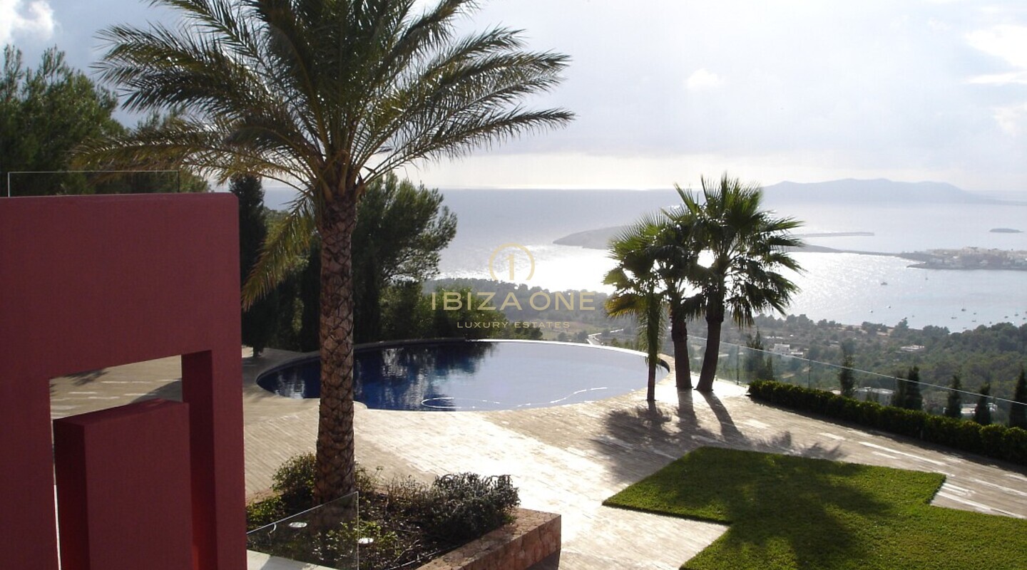 Villa de lujo única con fabulosas vistas a Ibiza y al mar en venta, Ibiza - Villa de lujo única con fabulosas vistas a Ibiza y al mar en alquiler, Ibiza
