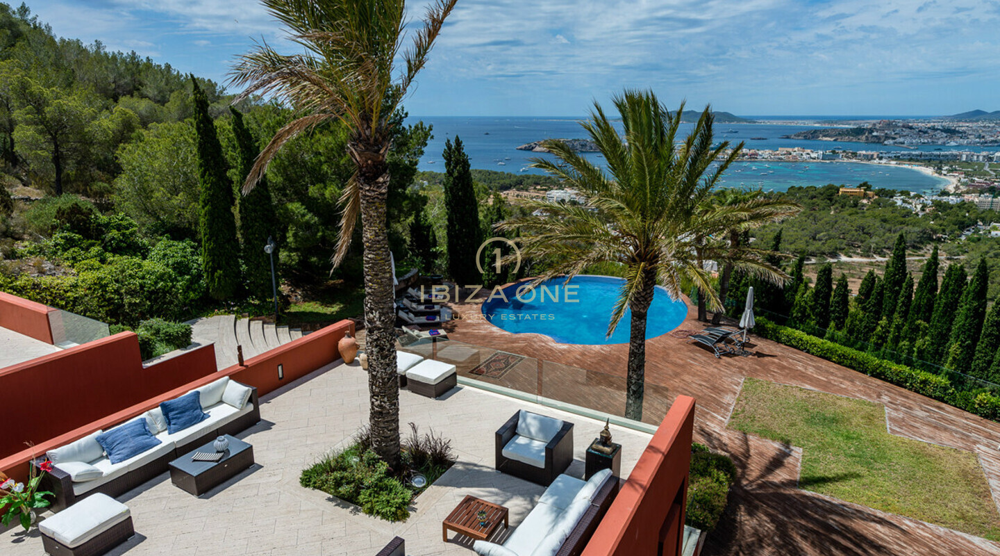 Unieke luxe villa met fantastisch uitzicht op Ibiza en de zee te koop, Ibiza - Unieke luxe villa met fantastisch uitzicht op Ibiza en de zee te huur, Ibiza