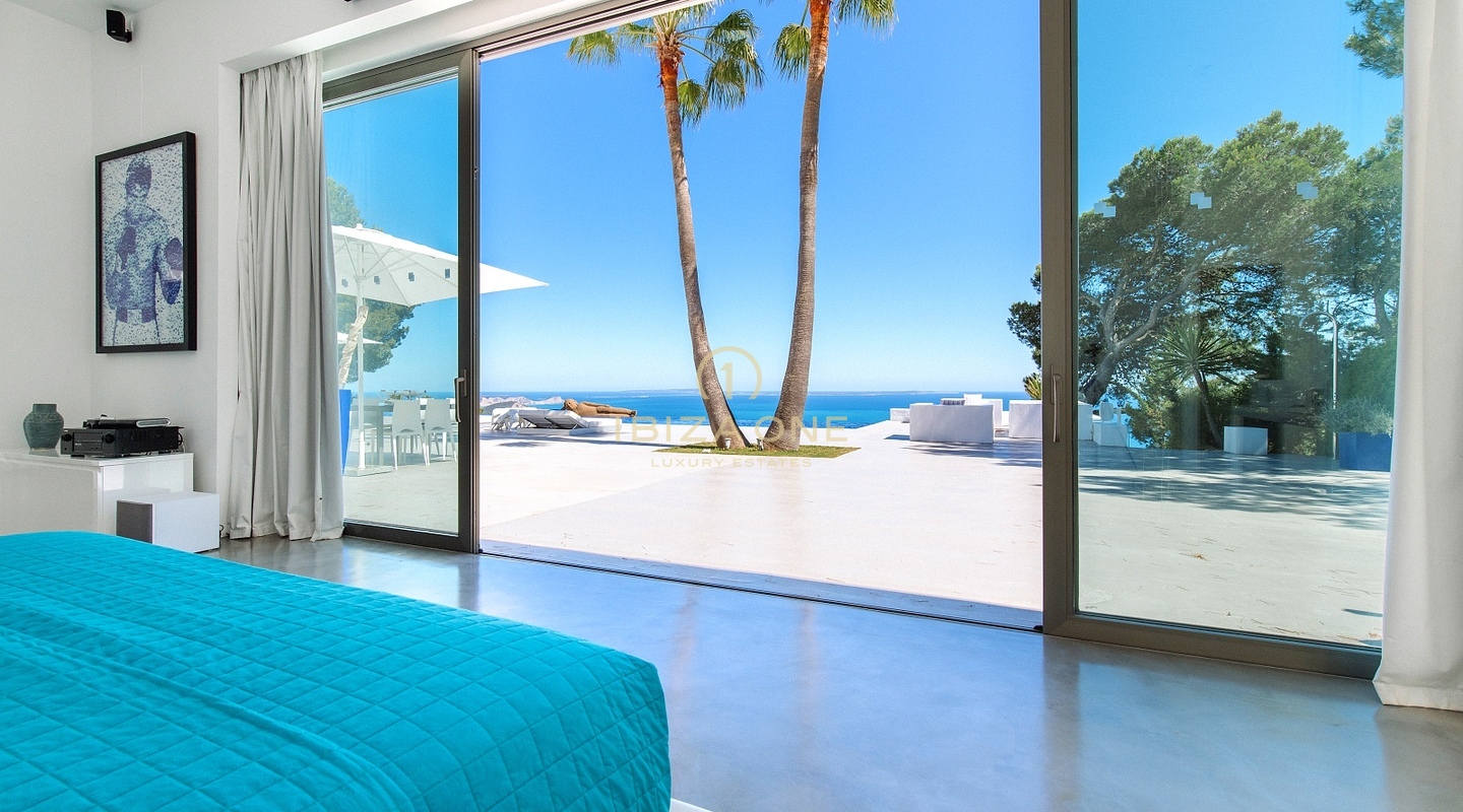 The Luxury villa The Palms for rent - Unrivaled Sea and Bay Vistas from Es Cubells’ Peak, Ibiza