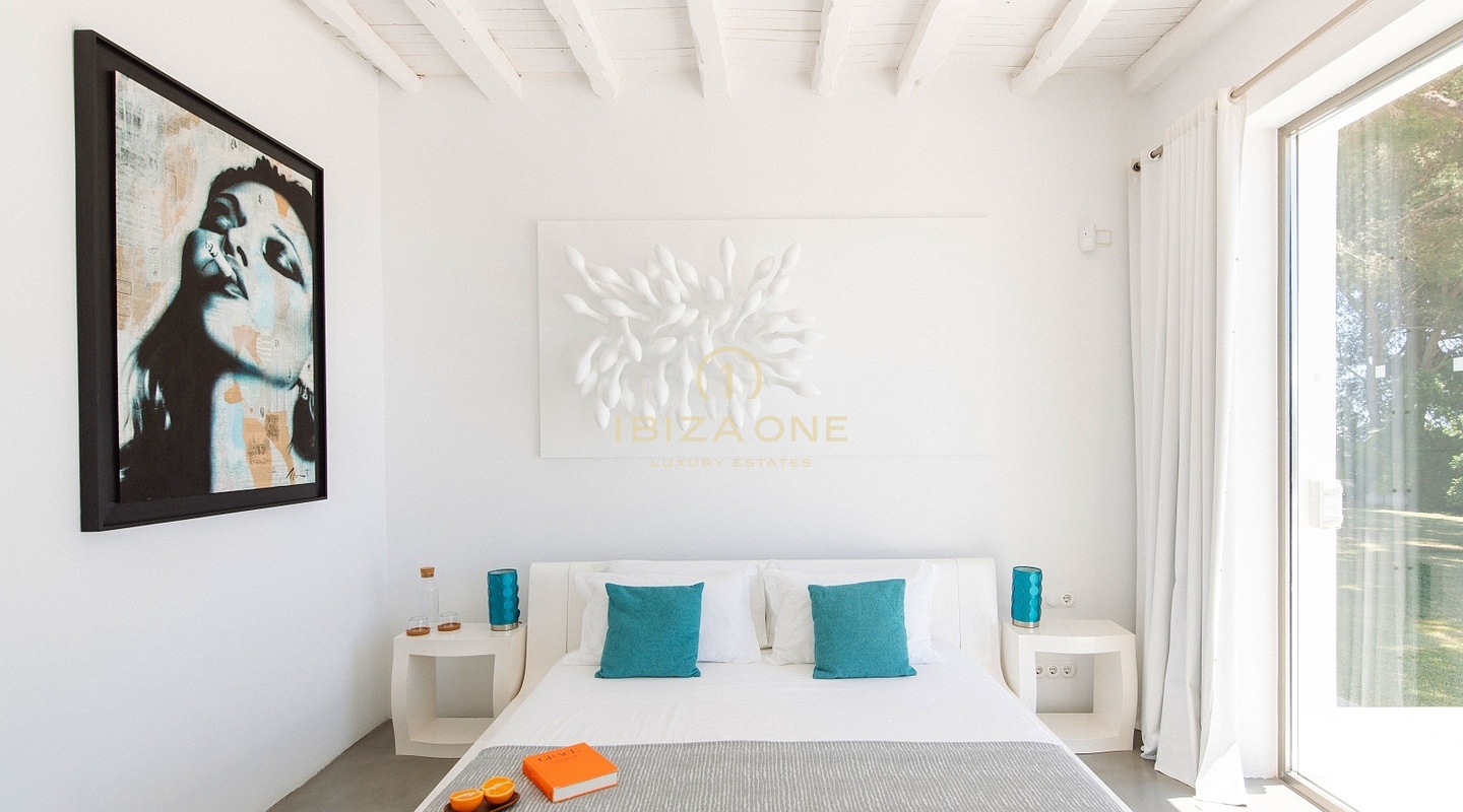 Die Luxusvilla The Palms zu vermieten - Unübertroffene Aussicht auf das Meer und die Bucht vom Gipfel des Es Cubells, Ibiza