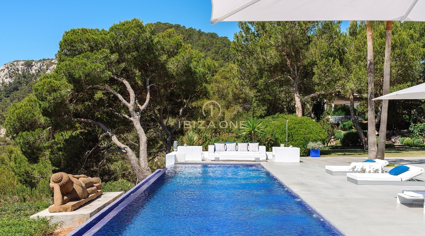 The Luxury villa The Palms for rent - Unrivaled Sea and Bay Vistas from Es Cubells’ Peak, Ibiza