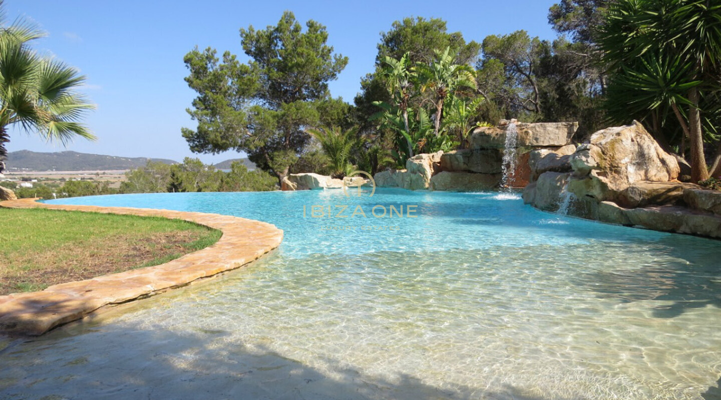 Dream and luxury property with tennis court and marvelous view for sale, Ibiza - Dream and luxury property with tennis court and marvelous view for rent, Ibiza