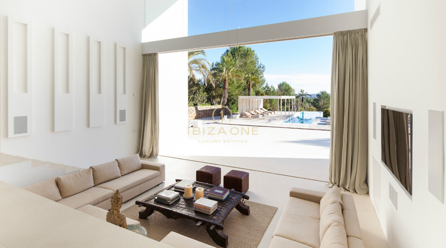 Luxuriöse Designvilla mit Blick auf Formentera zu verkaufen, Ibiza - Luxuriöse Designvilla mit Blick auf Formentera zu vermieten, Ibiza