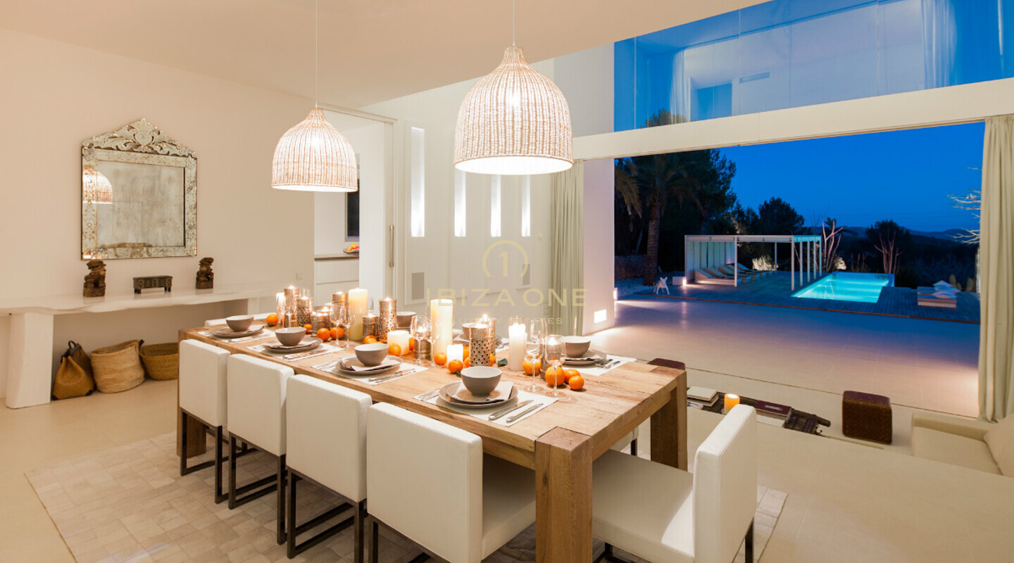 Luxuriöse Designvilla mit Blick auf Formentera zu verkaufen, Ibiza - Luxuriöse Designvilla mit Blick auf Formentera zu vermieten, Ibiza