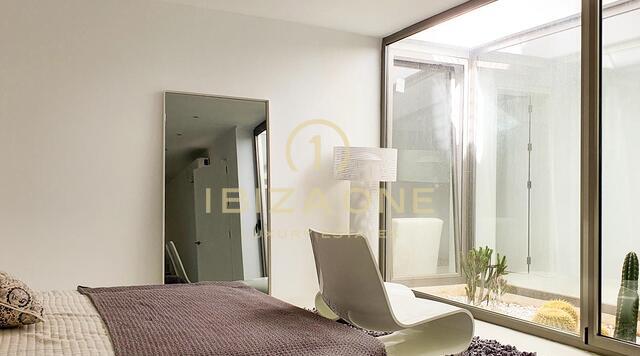 Contemporary luxury villa with amazing view and sunset in Can Rimbau for rent, Ibiza