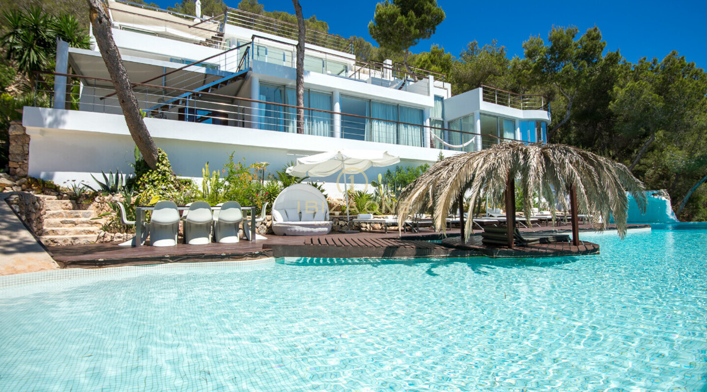 Villa de luxe spectaculaire avec 8 chambres à louer, Ibiza