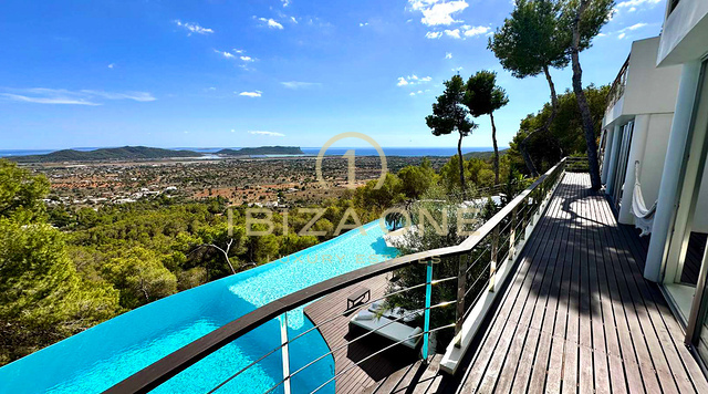 Villa de luxe spectaculaire avec 8 chambres à louer, Ibiza