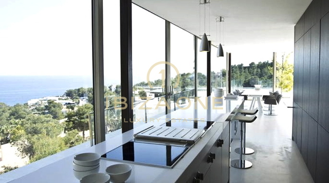 Villa di lusso e design con vista mare su Formentera e porto di Ibiza in vendita, Ibiza - Villa di lusso e design con vista mare su Formentera e porto di Ibiza in affitto, Ibiza