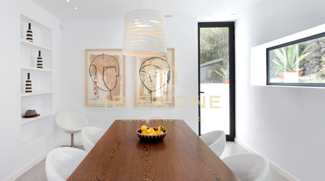 Modern villa with a beautiful garden and sea view for rent, Ibiza