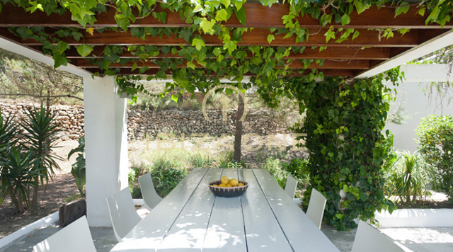 Modern villa with a beautiful garden and sea view for rent, Ibiza