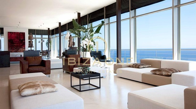 Villa de luxe moderne avec vue imprenable sur Formentera et Dalt Vila à louer - Villa de luxe à louer en première ligne de mer au sommet de la montagne d'Ibiza avec une vue mer à 270°, Ibiza