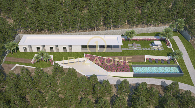 Villa moderna y de lujo de nueva construcción con impresionantes vistas al campo y al mar - ubicación muy exclusiva en venta, Ibiza - Villa moderna y de lujo de nueva construcción con impresionantes vistas al campo y al mar - ubicación muy exclusiva en alquiler, Ibiza
