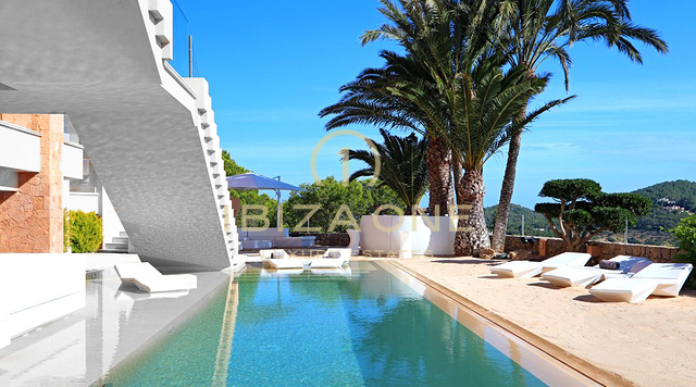 Mirage Ibiza – Beste Immobilie in Can Rimbau und in der Nähe von Ibiza – Luxushaus zu vermieten – 3 beheizte Außenpools + Whirlpool zu vermieten, Ibiza