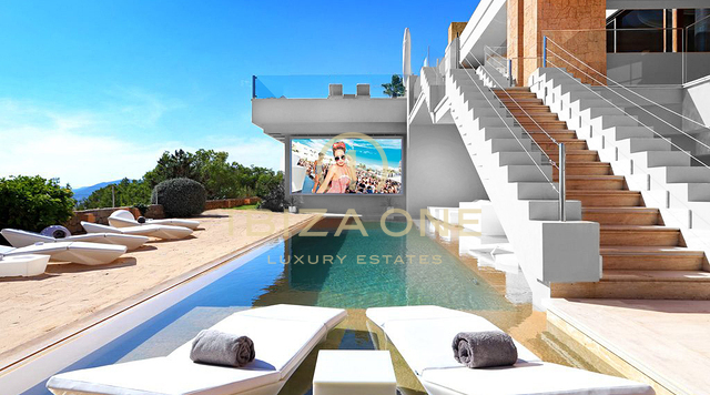 Mirage Ibiza - Meilleure propriété à Can Rimbau et à proximité d'Ibiza - Maison de luxe à louer - 3 piscines extérieures chauffées + jacuzzi à louer, Ibiza