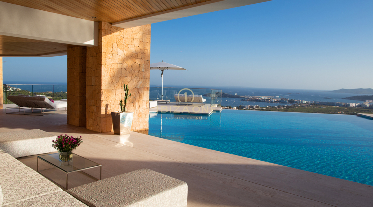 Mirage Ibiza – Beste Immobilie in Can Rimbau und in der Nähe von Ibiza – Luxushaus zu vermieten – 3 beheizte Außenpools + Whirlpool zu vermieten, Ibiza