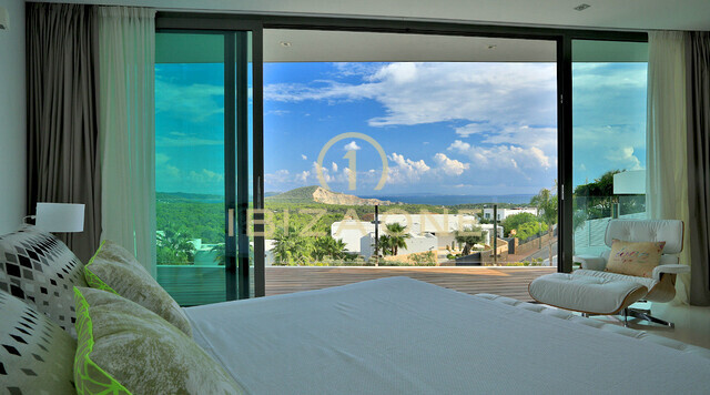 Modern luxury villa in Vista Alegre / Es Cubells with a good sea view for sale, Ibiza - Modern luxury villa in Vista Alegre / Es Cubells with a good sea view for rent, Ibiza