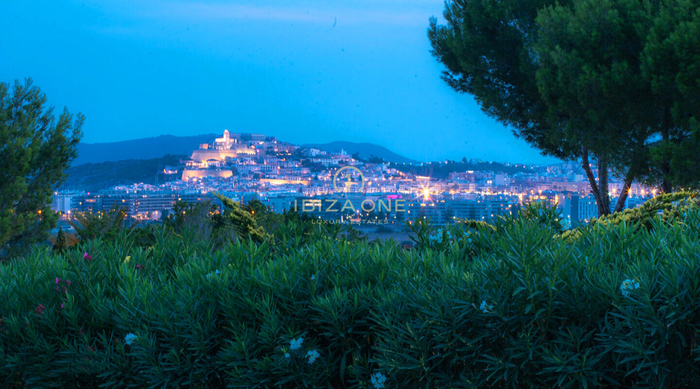 Can Rimbau: Preciosa villa de lujo en Ibiza con preciosas vistas a Ibiza y al mar en alquiler, Ibiza