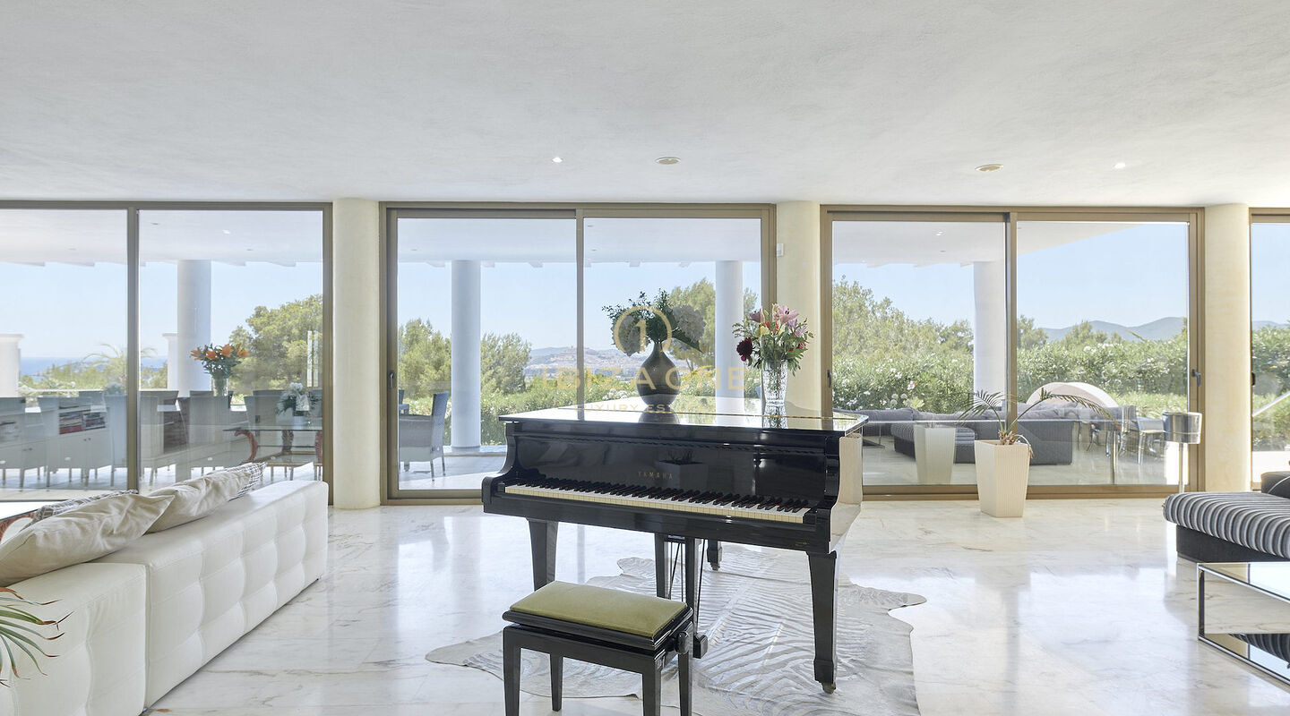 Can Rimbau: Bellissima villa di lusso a Ibiza con splendida vista su Ibiza e sul mare in affitto, Ibiza