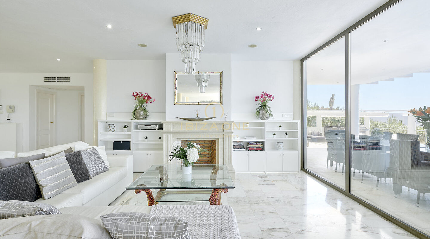 Can Rimbau: Prachtige luxe villa op Ibiza met prachtig uitzicht op Ibiza en de zee te huur, Ibiza