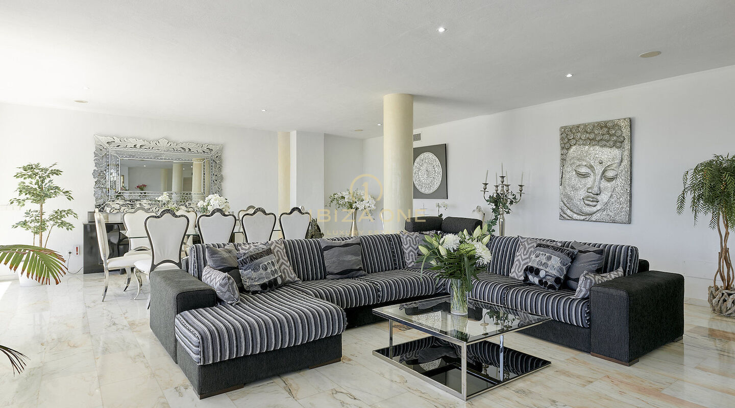 Can Rimbau: Preciosa villa de lujo en Ibiza con preciosas vistas a Ibiza y al mar en alquiler, Ibiza