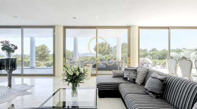 Can Rimbau : Belle villa de luxe à Ibiza avec de belles vues sur Ibiza et la mer à louer, Ibiza