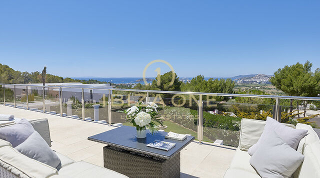 Can Rimbau : Belle villa de luxe à Ibiza avec de belles vues sur Ibiza et la mer à louer, Ibiza