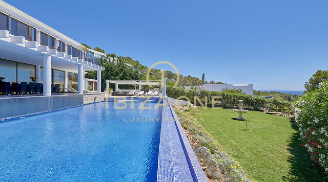Can Rimbau: Bellissima villa di lusso a Ibiza con splendida vista su Ibiza e sul mare in affitto, Ibiza
