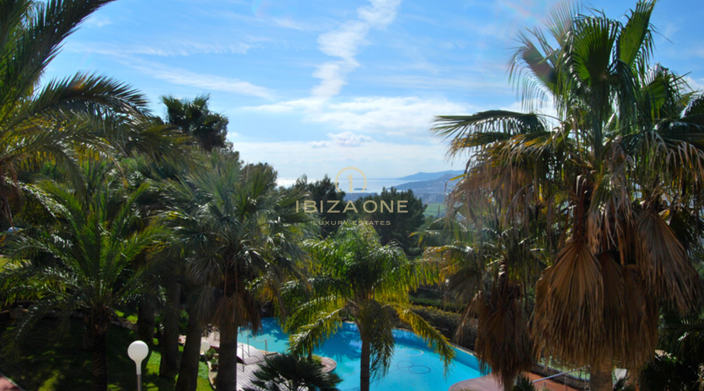 Stately 11 room luxury mansion with stunning view to Ibiza and the sea for sale - luxury villa for rent, Ibiza