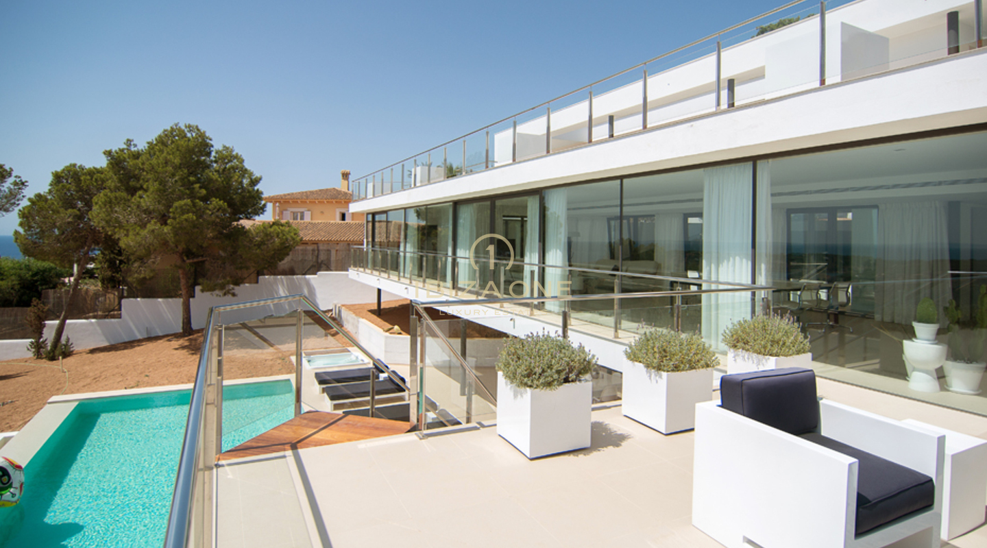 Luxuriöse und außergewöhnliche Villa im modernen Design in Vista Alegre zu verkaufen, Ibiza - Luxuriöse und außergewöhnliche Villa im modernen Design in Vista Alegre zu vermieten, Ibiza