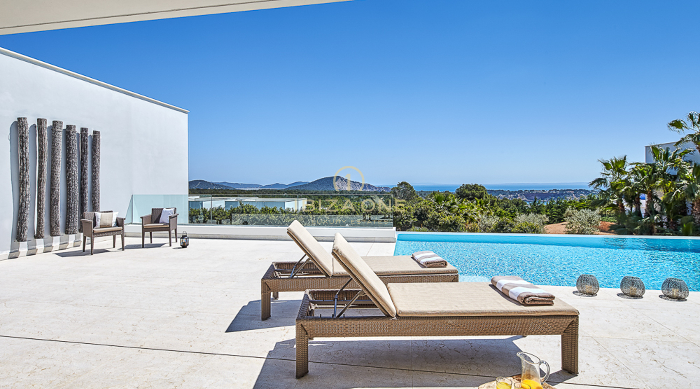 Magnifique villa moderne avec vue imprenable sur la mer à vendre, Ibiza - Magnifique villa moderne avec vue imprenable sur la mer à louer, Ibiza