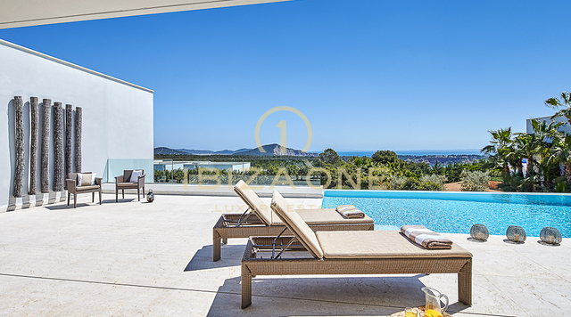 Magnifique villa moderne avec vue imprenable sur la mer à vendre, Ibiza - Magnifique villa moderne avec vue imprenable sur la mer à louer, Ibiza