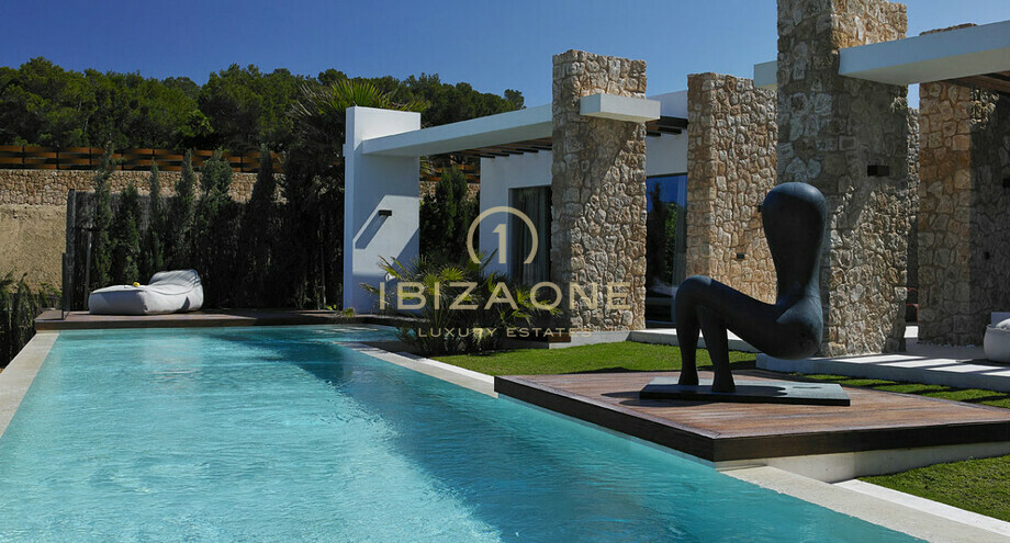 Moderne Neubau Villen Am Meer Cala Comte Ibiza One Luxus Immobilien Agentur Villa Villen Haus Finca Wohnung Loft Kaufen Mieten Verkaufen