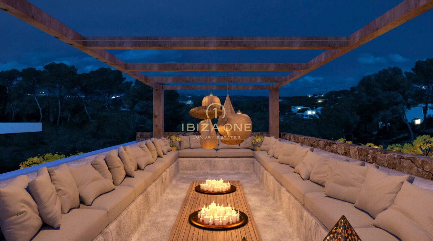 Luxusvilla zu verkaufen in der Nähe von Ibiza / Jesus / Can Rimbau / Can Furnet - im Bau, Ibiza - Luxusvilla zu vermieten in der Nähe von Ibiza / Jesus / Can Rimbau / Can Furnet - im Bau, Ibiza