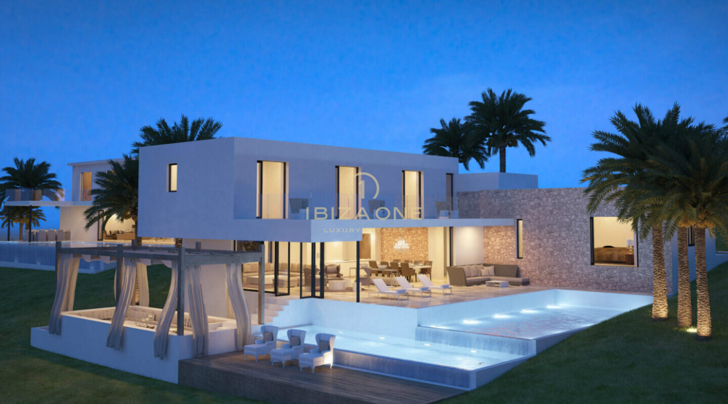 Luxusvilla zu verkaufen in der Nähe von Ibiza / Jesus / Can Rimbau / Can Furnet - im Bau, Ibiza - Luxusvilla zu vermieten in der Nähe von Ibiza / Jesus / Can Rimbau / Can Furnet - im Bau, Ibiza