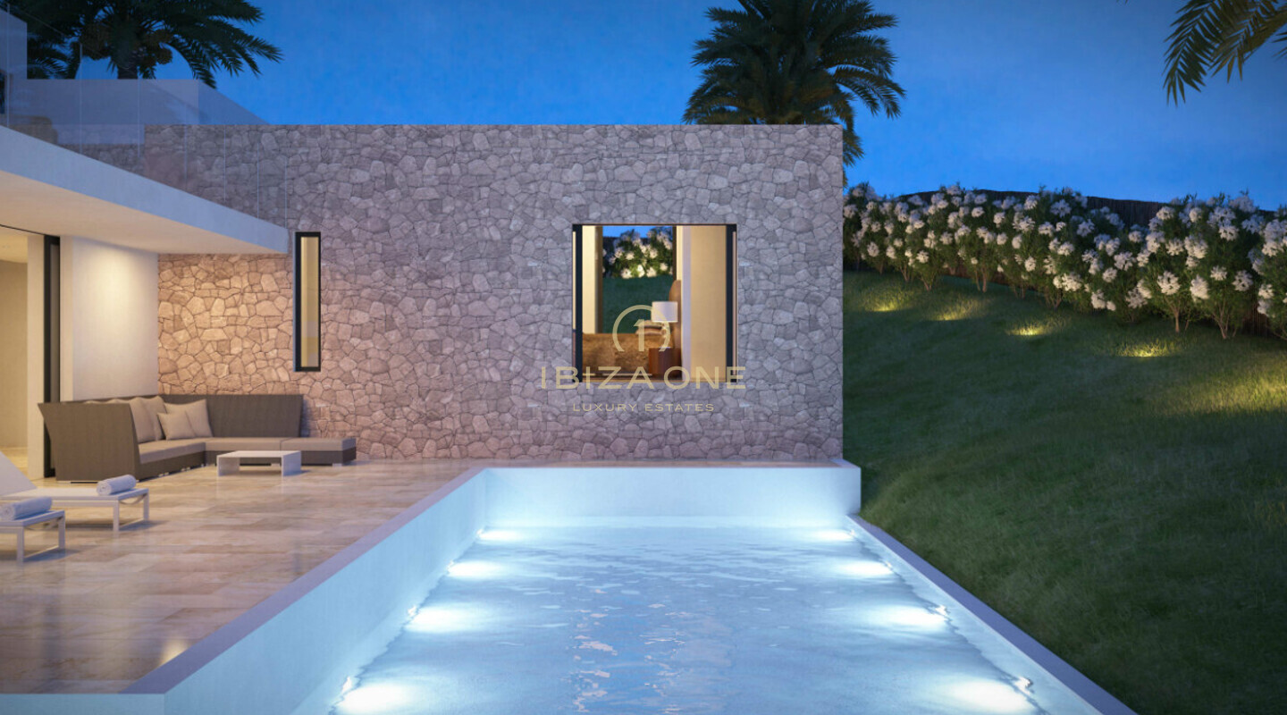 Luxe villa te koop vlakbij Ibiza / Jesus / Can Rimbau / Can Furnet - in aanbouw, Ibiza - Luxe villa te huur vlakbij Ibiza / Jesus / Can Rimbau / Can Furnet - in aanbouw, Ibiza