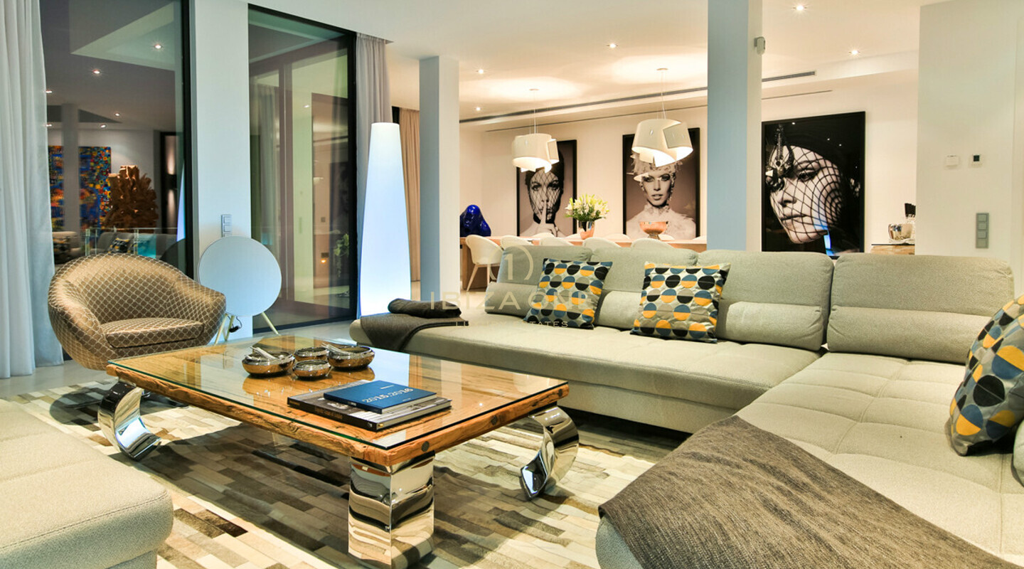 Gloednieuwe moderne luxe villa in Vista Alegre / Es Cubells met prachtig uitzicht op zee te huur, Ibiza - toeristische verhuurvergunning