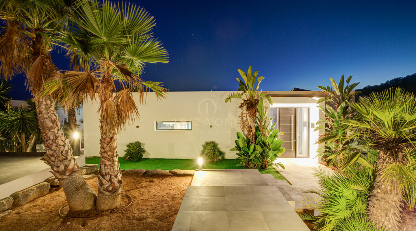 Gloednieuwe moderne luxe villa in Vista Alegre / Es Cubells met prachtig uitzicht op zee te huur, Ibiza - toeristische verhuurvergunning