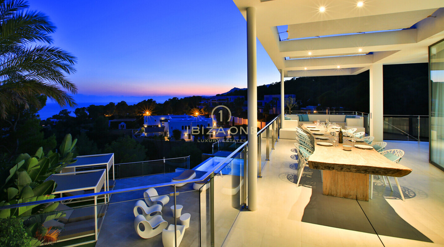 Villa de lujo moderna a estrenar en Vista Alegre / Es Cubells con excelentes vistas al mar en alquiler, Ibiza - licencia de alquiler turístico