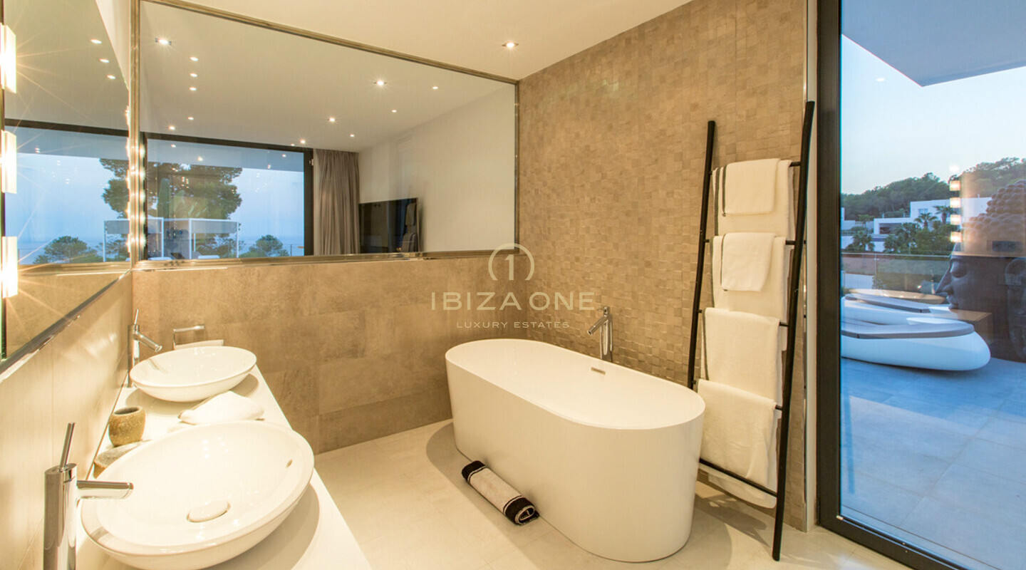 Villa de lujo moderna a estrenar en Vista Alegre / Es Cubells con excelentes vistas al mar en alquiler, Ibiza - licencia de alquiler turístico