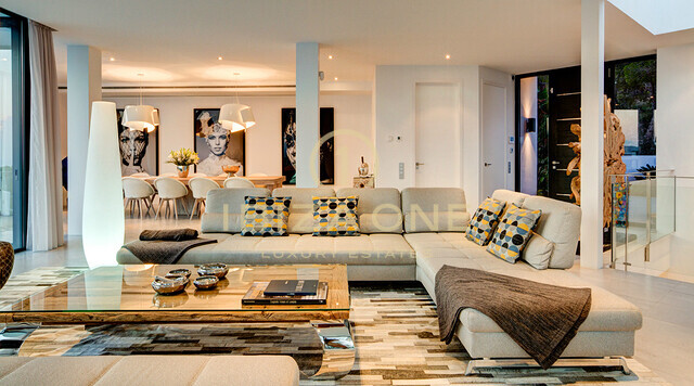 Gloednieuwe moderne luxe villa in Vista Alegre / Es Cubells met prachtig uitzicht op zee te huur, Ibiza - toeristische verhuurvergunning