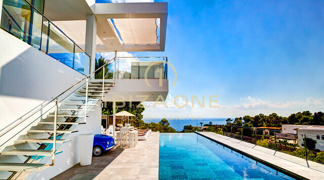 Brand new modern luxury villa in Vista Alegre / Es Cubells with excellent sea views rent, Ibiza - touristic rental licence