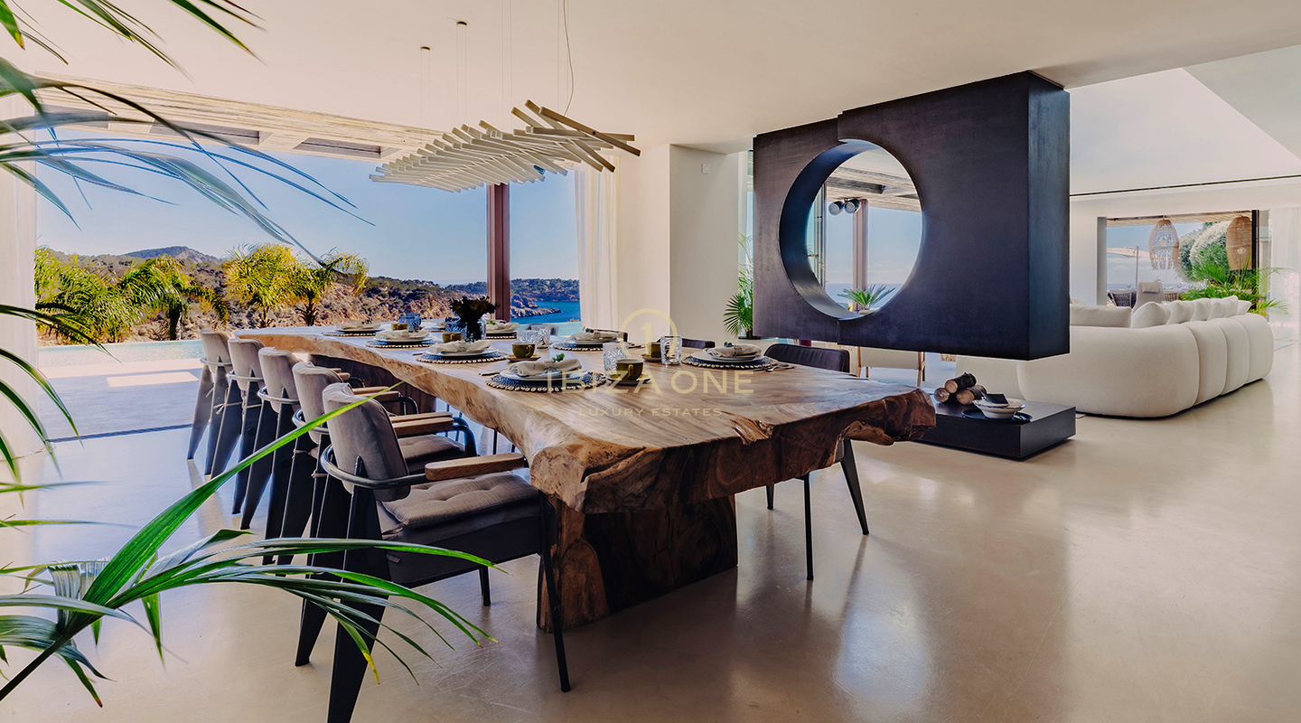 Exclusive luxury sea frontline villa with direct access to the sea for rent, Ibiza