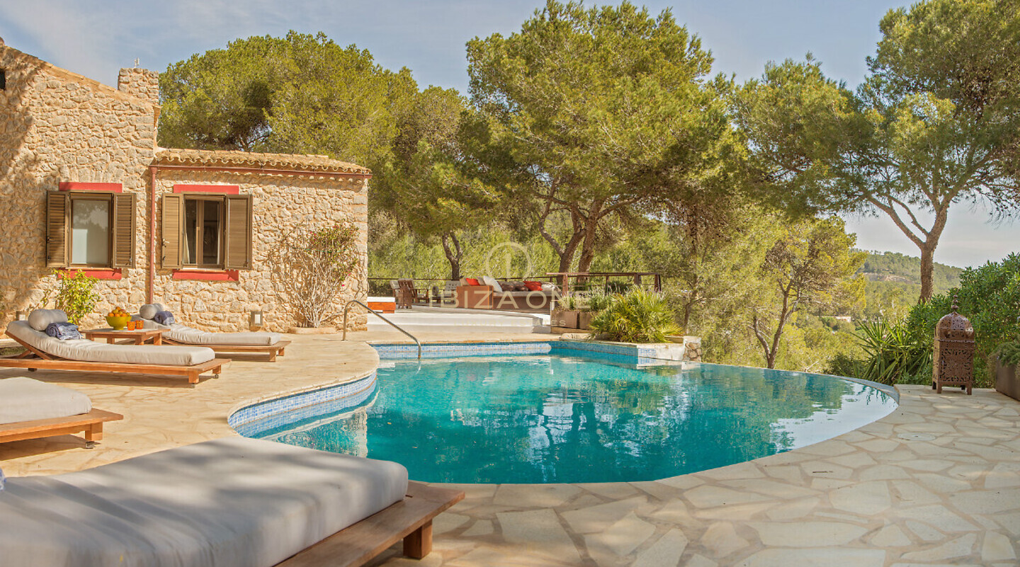 Tenuta privata di lusso con 2 ville, 2 piscine e splendida vista mare in vendita, Ibiza - Tenuta privata di lusso con 2 ville, 2 piscine e splendida vista mare in affitto, Ibiza