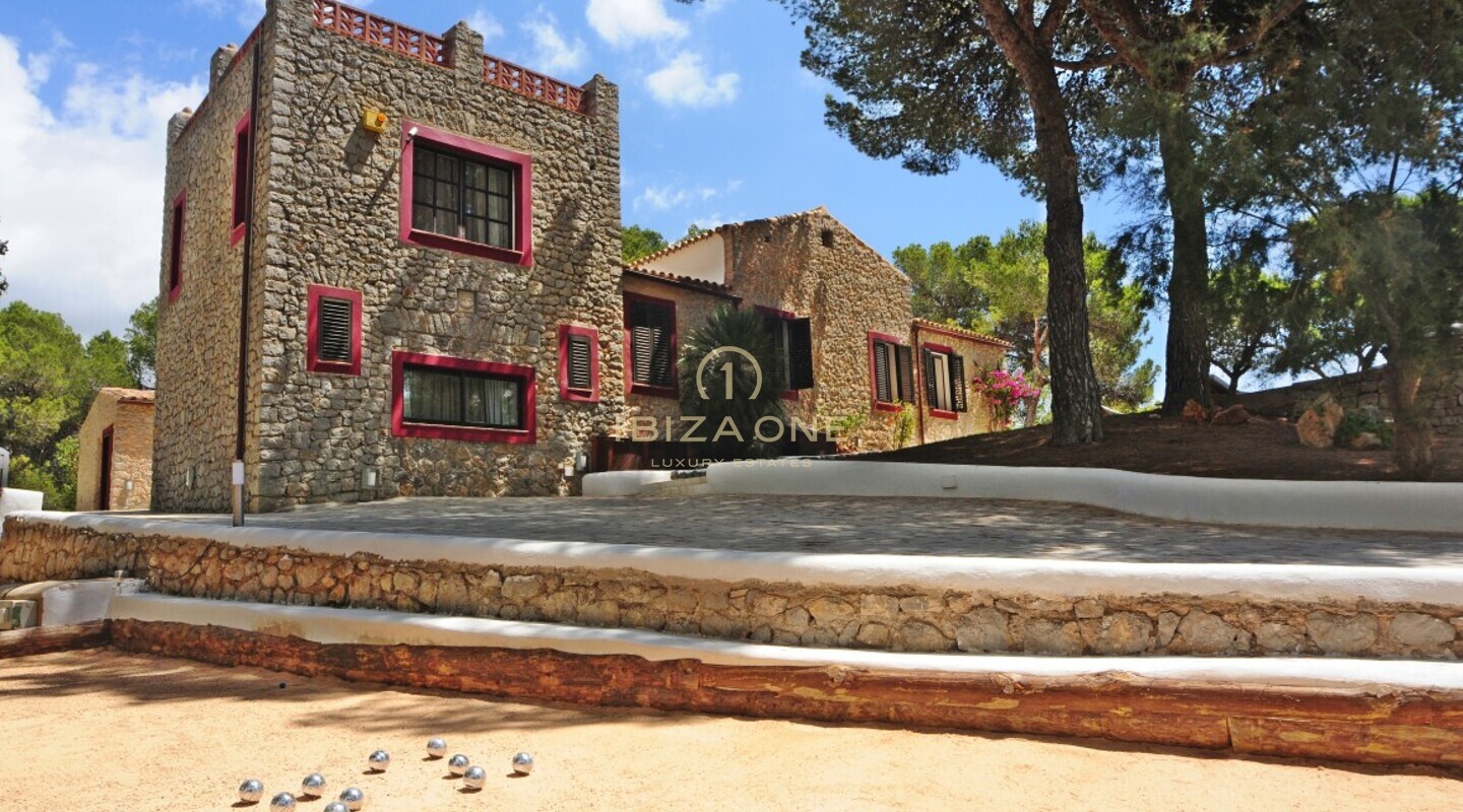 Finca privada de lujo con 2 villas, 2 piscinas e impresionantes vistas al mar en venta, Ibiza - Finca privada de lujo con 2 villas, 2 piscinas e impresionantes vistas al mar en alquiler, Ibiza
