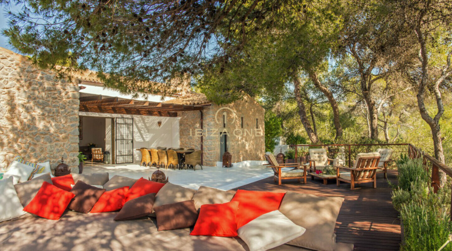Finca privada de lujo con 2 villas, 2 piscinas e impresionantes vistas al mar en venta, Ibiza - Finca privada de lujo con 2 villas, 2 piscinas e impresionantes vistas al mar en alquiler, Ibiza