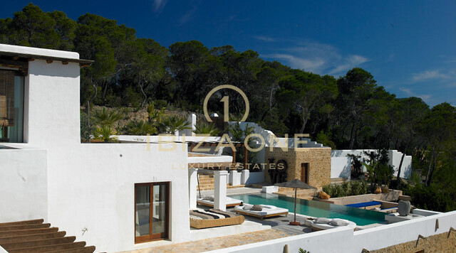 Belle villa de luxe à Blakstad près de la mer et vue spectaculaire sur Es Vedra à louer, Ibiza