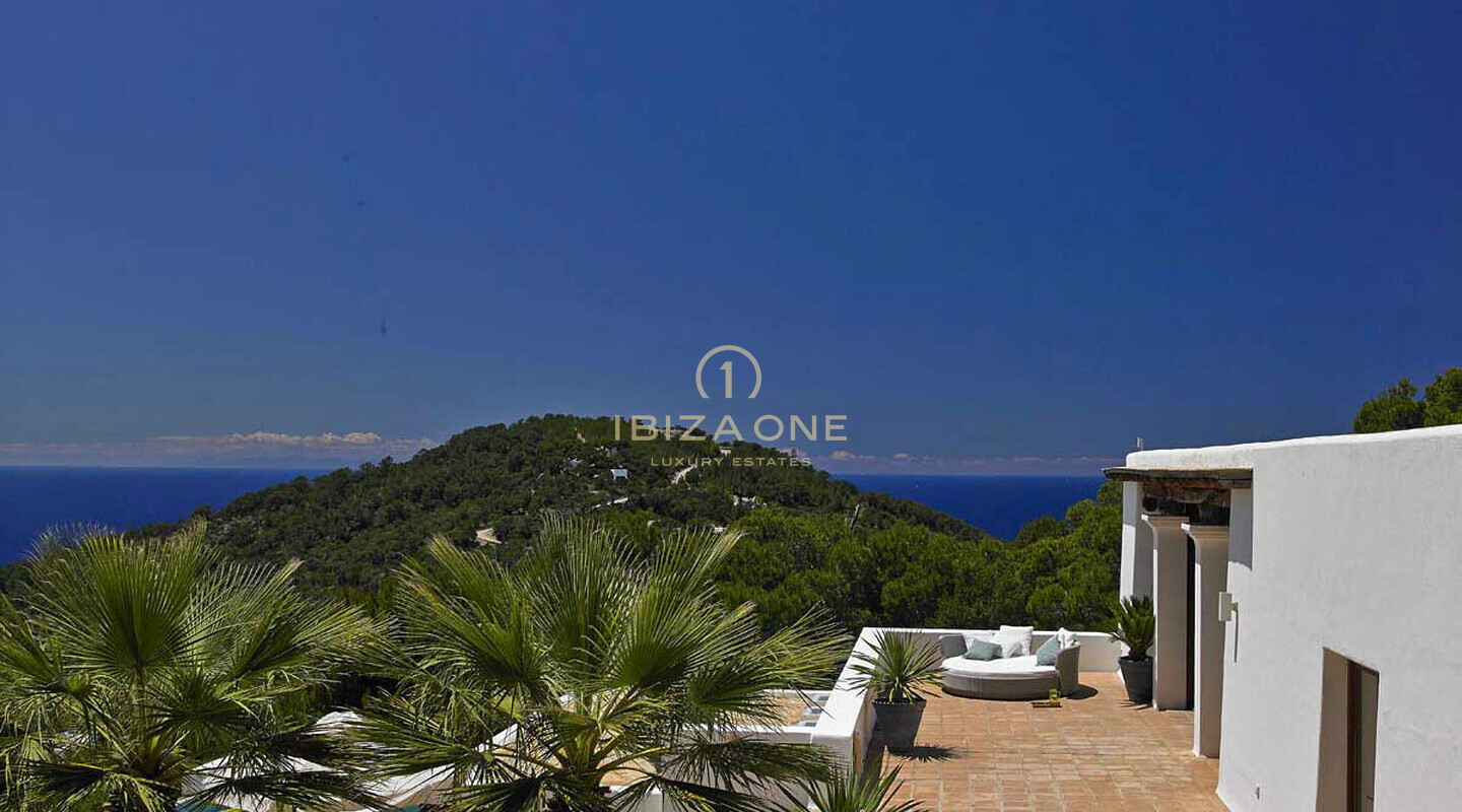 Belle villa de luxe à Blakstad près de la mer et vue spectaculaire sur Es Vedra à louer, Ibiza