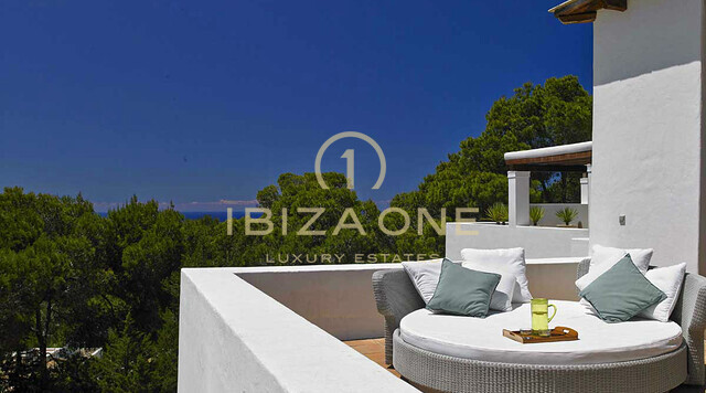 Belle villa de luxe à Blakstad près de la mer et vue spectaculaire sur Es Vedra à louer, Ibiza